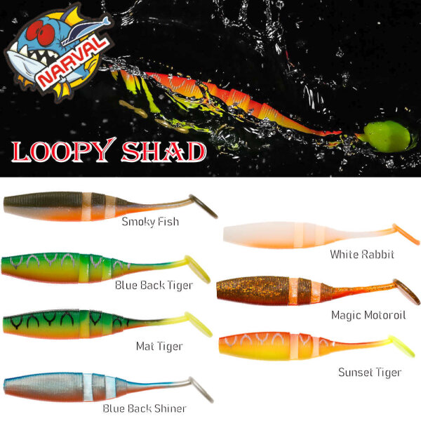 Narval Loopy Shad Gummifisch 12cm