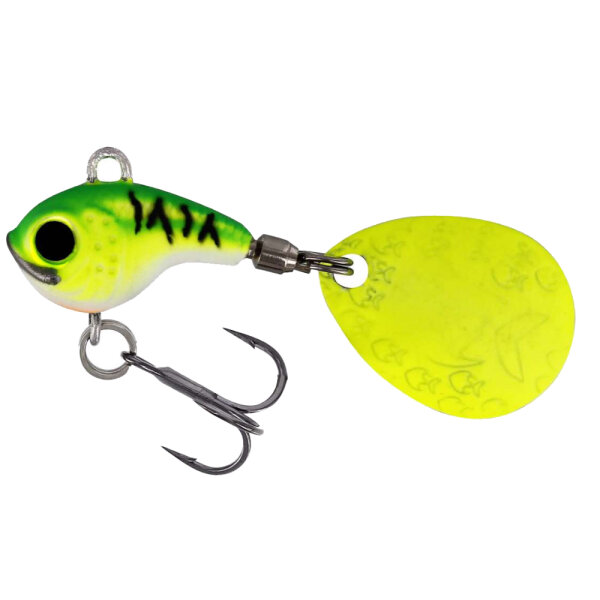 Westin DropBite Tungsten Spin Tail Jig 7,0g Chartreuse Ice