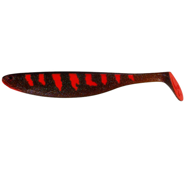 Westin ShadTeez Slim Gummifisch 22cm Motoroil Blood
