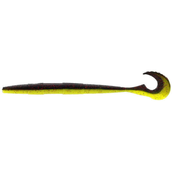 Westin Swimming Worm 13cm Black Chartreuse