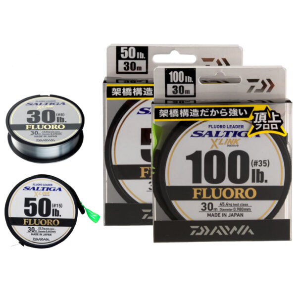 Daiwa Saltiga X Link Fluorocarbon Leader 30m