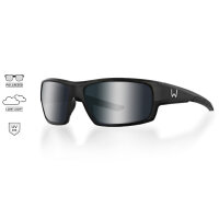 Westin W6 Sport 10 Matte Black - LB Brown LM Silver Flash AR Blue Polarisationsbrille Sonnenbrille