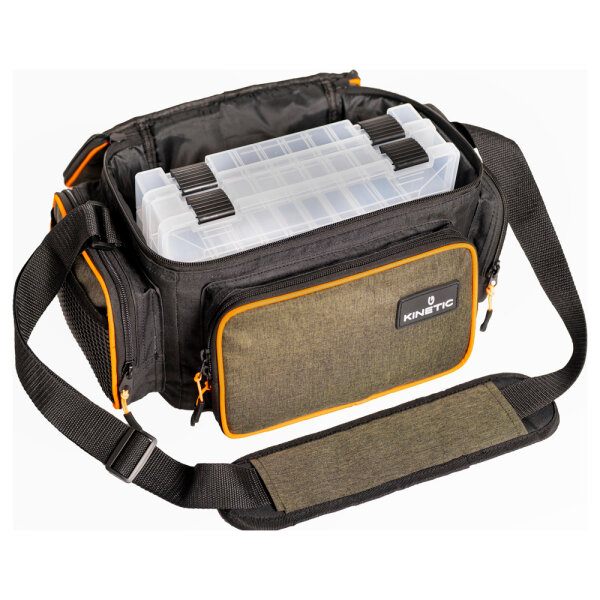 Kinetic Lure Sling Angeltasche - Kompakte Ködertasche Mit Plastikbox & Flaschenhalter