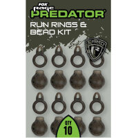 Fox Rage Predator Camo Run Rings & Bead Kit x 10