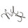 Fox Rage Predator PowerPoint X-Strong Barbed Treble Hook Size 8