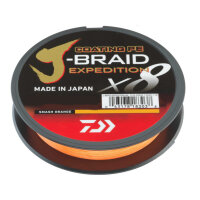 10m Daiwa J-Braid Expedition X8 smash orange 0,13mm / 8,4kg