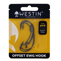 Westin Offset Ewg Hook Black Nickel Size 6/0
