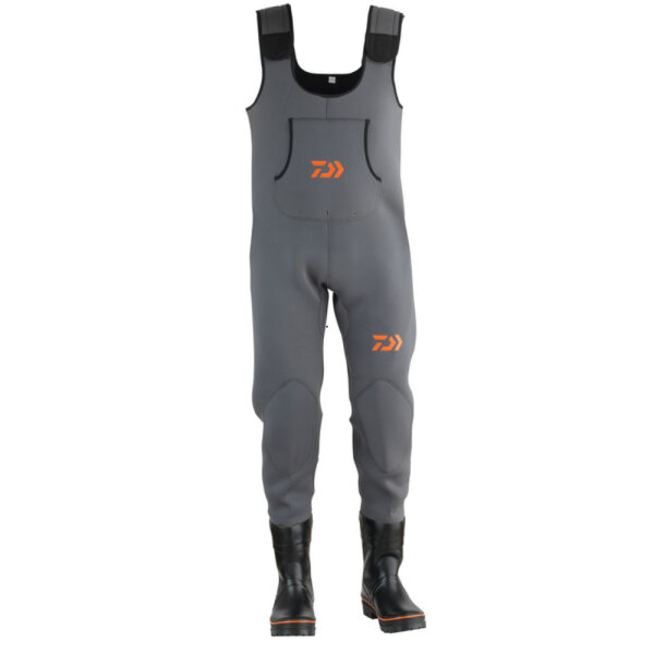 Daiwa D-VEC Waders Neopren Wathose Grey Size 46/47 XL