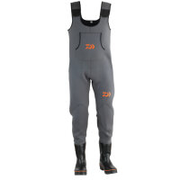 Daiwa D-VEC Waders Neopren Wathose Grey Size 46/47 XL