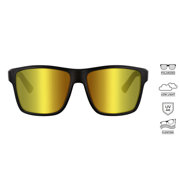 Westin W6 Street 200F Matte Black - LB Yellow LM Yellow AR Blue Polarisationsbrille Sonnenbrille
