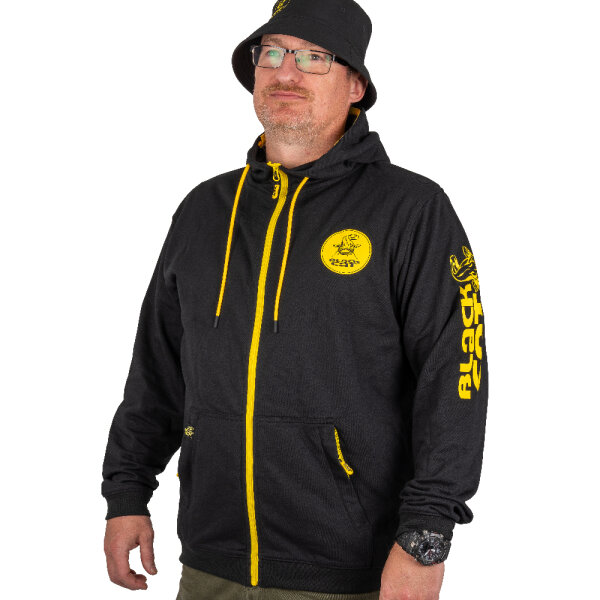 Black Cat Zip Hoody
