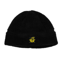 Black Cat Fleece Beanie Mütze
