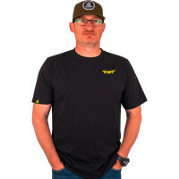 Black Cat Chase Dreams T-Shirt Black