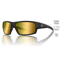 Westin W6 Sport 10 Matte Black - LB Yellow AR Blue Polarisationsbrille Sonnenbrille